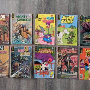 Assorted Vintage GOLD KEY Comics Lot of 10 Twilight Zone Tweety + More!